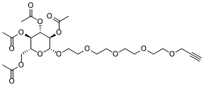 Propargyl-PEG5-tetra-Ac-beta-D-glucoseͼƬ