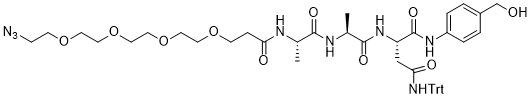 Azido-PEG4-Ala-Ala-Asn(Trt)-PAB图片