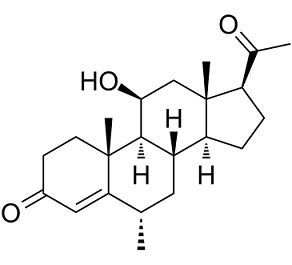 Medrysone(HMS 6-Methyl-11-hydroxyprogesterone)ͼƬ