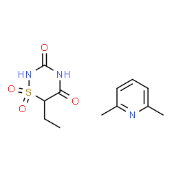 2H-1,2,4-Thiadiazine-3,5(4H,6H)-dione,6-ethyl-,1,1-dioxide compd with 2,6-lutidineͼƬ