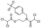 Acetic acid,dichloro-,2-(2,2-dichloro-N-(p-(methylsulfonyl)benzyl)acetamido)ethyl esterͼƬ