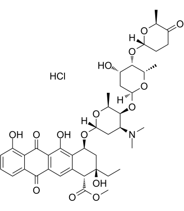 Aclarubicin hydrochloride(Aclacinomycin A)ͼƬ