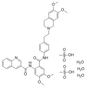 Tariquidar methanesulfonate hydrate(XR9576)ͼƬ