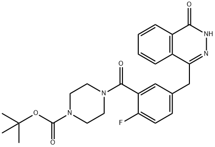 tert-Butyl 4-(2-fluoro-5-((4-oxo-3,4-dihydrophthalazin-1-yl)methyl)benzoyl)piperazine-1-carboxylateͼƬ