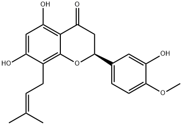 5,7,3'-Trihydroxy-4'-methoxy-8-prenylflavanoneͼƬ