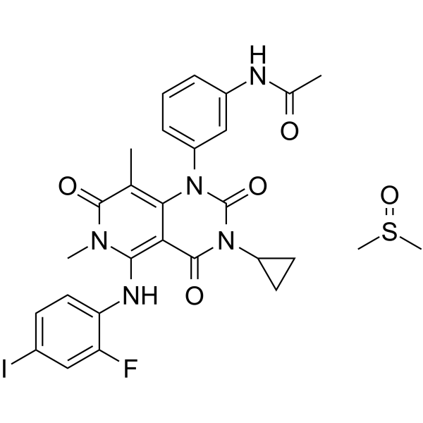 Trametinib(DMSO solvate)ͼƬ