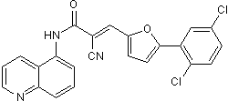 2-cyano-3-[5-(2,5-dichlorophenyl)-2-furyl]-N-5-quinolinylacrylamide(5857140)ͼƬ