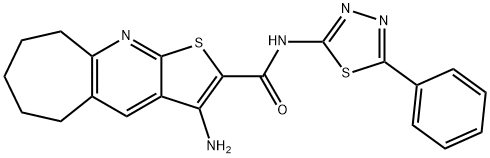 3-amino-N-(5-phenyl-1,3,4-thiadiazol-2-yl)-6,7,8,9-tetrahydro-5H-cyclohepta[b]thieno[3,2-e]pyridine-2-carboxamide(6679064)ͼƬ