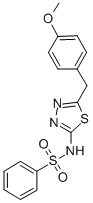 N-[5-(4-methoxybenzyl)-1,3,4-thiadiazol-2-yl]benzenesulfonamide(7179194)ͼƬ