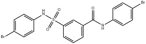 N-(4-bromophenyl)-3-{[(4-bromophenyl)amino]sulfonyl}benzamide(5210775)图片