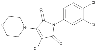 3-chloro-1-(3,4-dichlorophenyl)-4-(4-morpholinyl)-1H-pyrrole-2,5-dione(5349669)ͼƬ