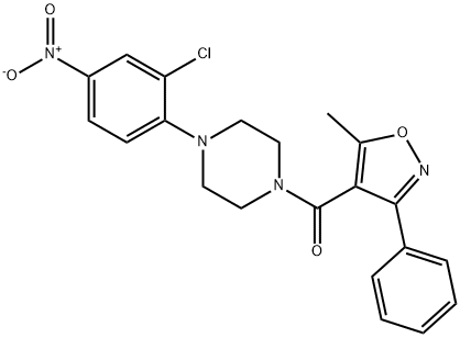 1-(2-chloro-4-nitrophenyl)-4-[(5-methyl-3-phenyl-4-isoxazolyl)carbonyl]piperazine(5713492)ͼƬ