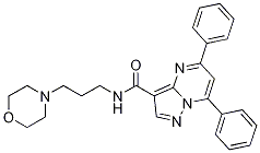 N-[3-(4-morpholinyl)propyl]-5,7-diphenylpyrazolo[1,5-a]pyrimidine-3-carboxamide(5838564)图片