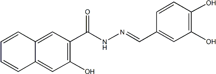 N'-(3,4-dihydroxybenzylidene)-3-hydroxy-2-naphthohydrazide(5105472)ͼƬ