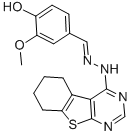 4-hydroxy-3-methoxybenzaldehyde 5,6,7,8-tetrahydro[1]benzothieno[2,3-d]pyrimidin-4-ylhydrazone(5113462)ͼƬ