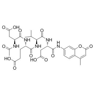 Ac-DEVD-AMC(N-Acetyl-Asp-Glu-Val-Asp-7-amido-4-Methylcoumarin)ͼƬ