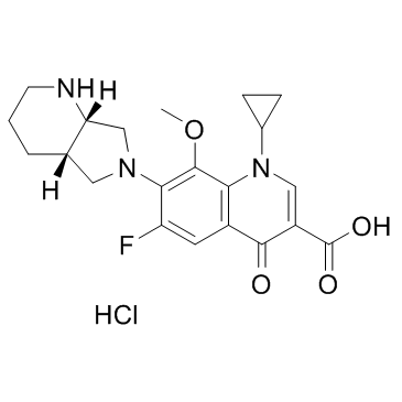 Moxifloxacin hydrochloride(BAY-128039 hydrochloride)ͼƬ