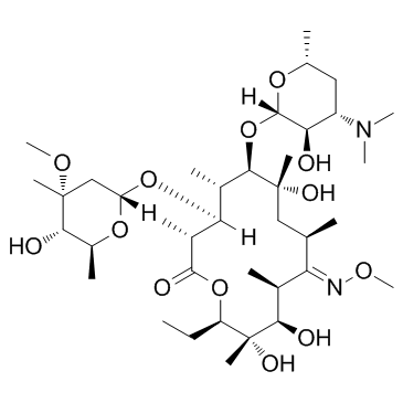 Lexithromycin(Erythromycin A 9-methoxime Wy 48314)ͼƬ