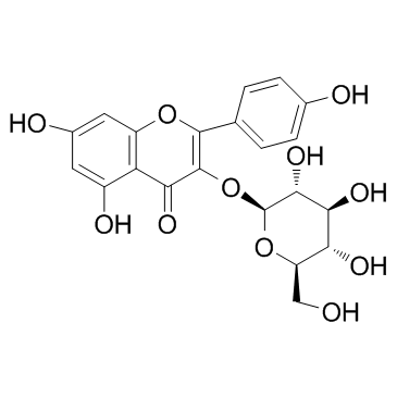 Astragalin(Astragaline3-GlucosylkaempferolKaempferol 3--D-glucopyranoside)ͼƬ