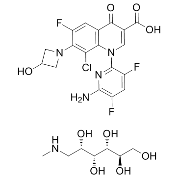 Delafloxacin meglumine(ABT492 meglumineRX-3341 meglumineWQ-3034 meglumine)ͼƬ