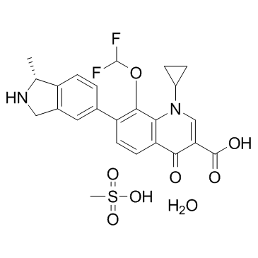 Garenoxacin Mesylate hydrate(BMS284756 Mesylate hydrate)ͼƬ