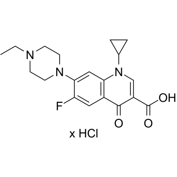 Enrofloxacin hydrochloride(BAY-Vp2674 hydrochloridePD160788 hydrochloride)ͼƬ