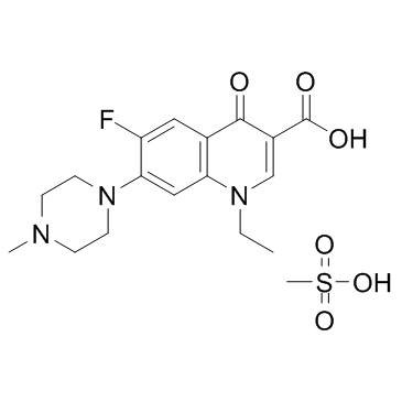 Pefloxacin mesylate(Pefloxacinium mesylate)ͼƬ