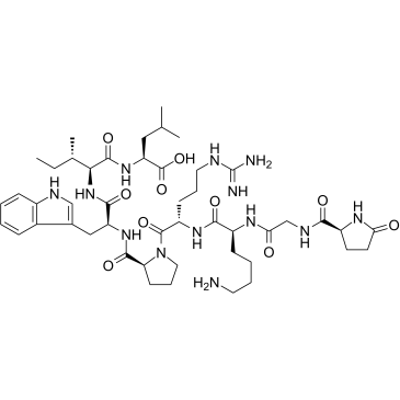 Xenopsin(pGlu-Gly-Lys-Arg-Pro-Trp-Ile-Leu{pGLU}GKRPWIL)ͼƬ