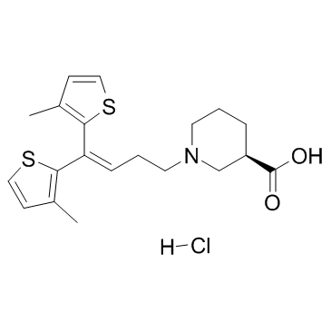 Tiagabine hydrochloride(NO050328 hydrochlorideNO328 hydrochlorideTGBhydrochloride)[CAS145821-59-6]ͼƬ