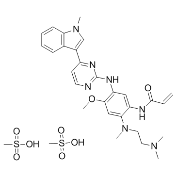 Osimertinib dimesylate(AZD-9291 dimesylateMereletinib dimesylateazd9291)图片