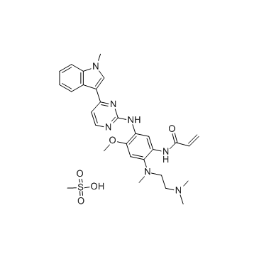 Osimertinib mesylate(AZD-9291 mesylate Mereletinib mesylateazd9291)图片