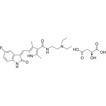 Sunitinib Malate(SU 11248 Malate)ͼƬ