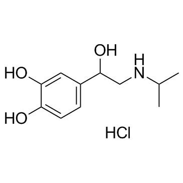 Isoprenaline hydrochloride(Isoproterenol hydrochloride)ͼƬ