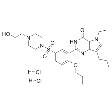 Mirodenafil dihydrochloride(SK-3530 dihydrochloride)ͼƬ