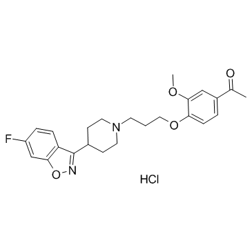 Iloperidone(hydrochloride)(HP 873 hydrochloride)ͼƬ