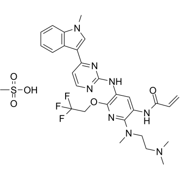 Furmonertinib mesylate(Alflutinib mesylate AST2818 mesylate)图片