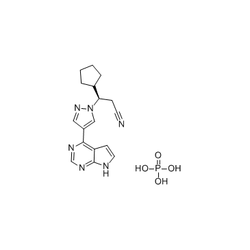 Ruxolitinib phosphate(INCB018424 phosphate)ͼƬ