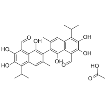 Gossypol acetic acid(()-Gossypol-acetic acid BL 193 acetic acid)ͼƬ