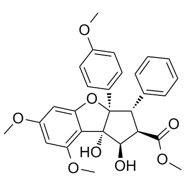 Aglafoline(AglafolinRocaglamide U(-)-Methyl rocaglate)ͼƬ