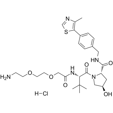 (S,R,S)-AHPC-PEG2-NH2 hydrochloride(VH032-PEG2-NH2 hydrochloride)ͼƬ