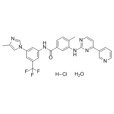 Nilotinib monohydrochloride monohydrate(AMN107 monohydrochloride monohydrate)图片