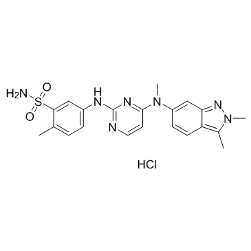 Pazopanib Hydrochloride(GW786034 Hydrochloride)图片