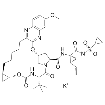 Grazoprevir potassium salt(MK-5172 potassium salt)ͼƬ