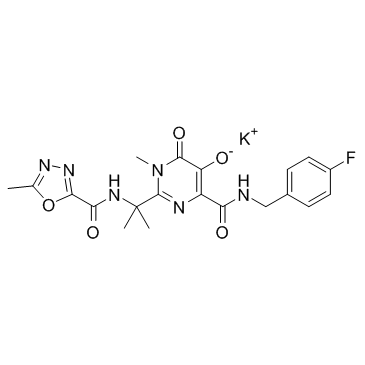 Raltegravir potassium salt(MK 0518 potassium salt)ͼƬ