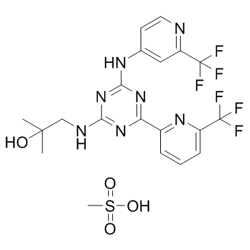 Enasidenib mesylate(AG-221 mesylate)图片