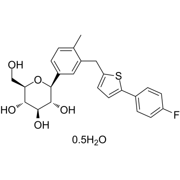 Canagliflozin hemihydrate(JNJ28431754 hemihydrateTA-7284 hemihydrate)ͼƬ