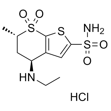 Dorzolamide hydrochloride(L671152 hydrochlorideMK507 hydrochloride)ͼƬ