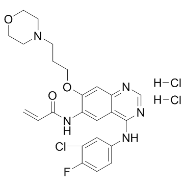 Canertinib dihydrochloride(CI-1033 dihydrochloride PD-183805 dihydrochloride)ͼƬ