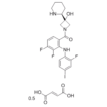 Cobimetinib hemifumarate(GDC-0973 hemifumarateXL-518 hemifumarate)ͼƬ