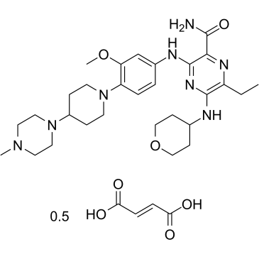 Gilteritinib hemifumarate(ASP2215 hemifumarate)ͼƬ